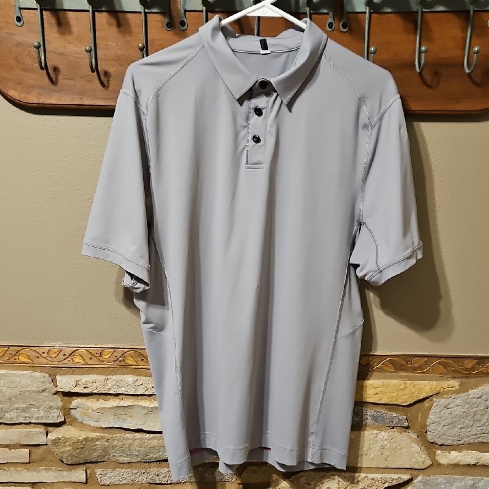 lululemon athletica Light Gray Men's Polo